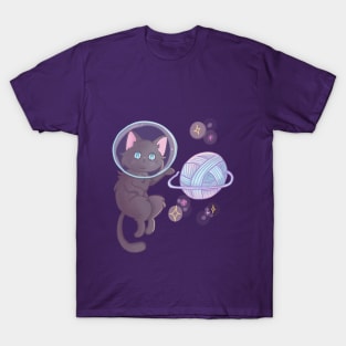 Cute Space Cat Astronaut T-Shirt